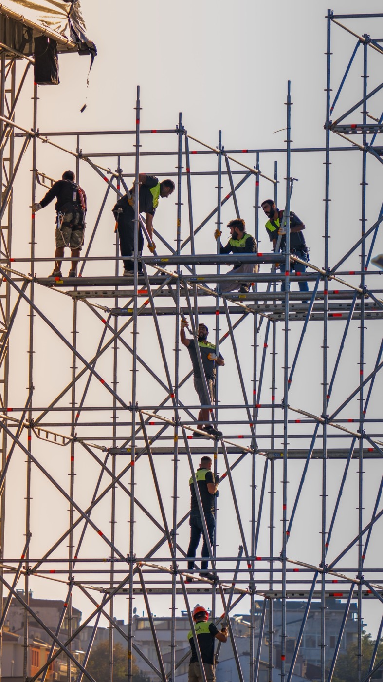 Scaffold engineering 3D structural design for a Los Angeles project
